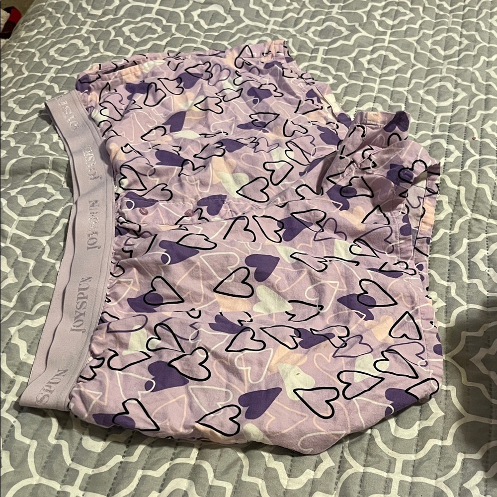 Purple Heart Patterned Women's Shorts